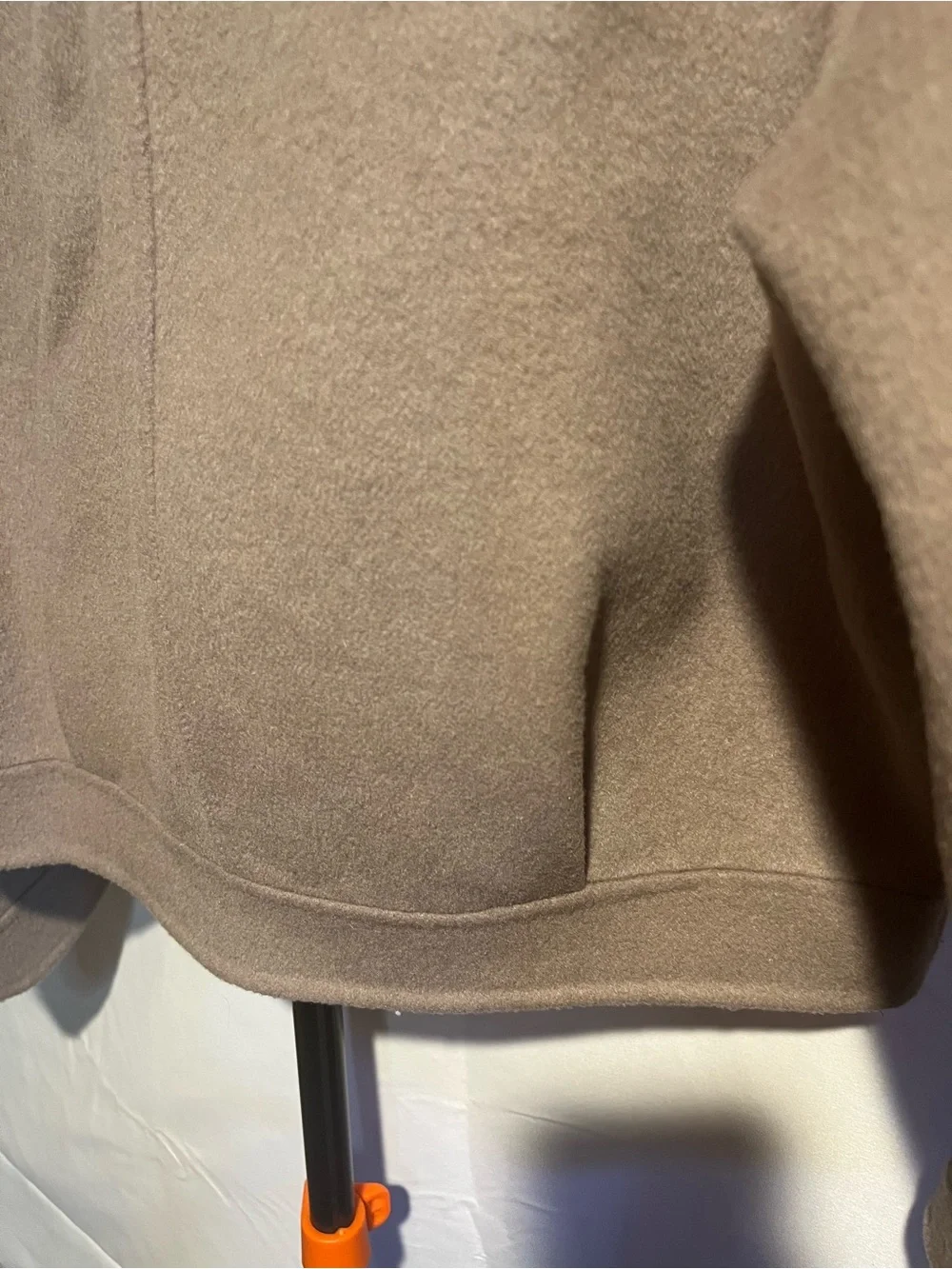 Zara Kids Wool Blend Taupe Cropped Full Zip Up Bomber Jacket SZ 11-12